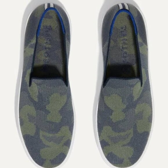 ROTHY'S The Original Slip On Sneaker Green Camo Size 9.5 - Picture 1 of 7